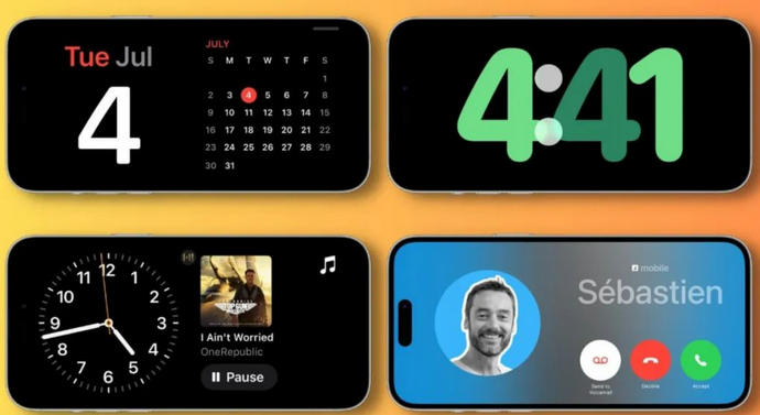 东洲苹果手机维修分享iOS17横屏充电待机显示有什么好处 