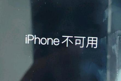 东洲苹果服务网点分享锁屏界面显示“iPhone 不可用”如何解决 